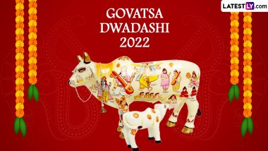 Govatsa Dwadashi or Bach Baras 2022 Date: Nandini Vrat Traditions, Shubh Muhurat, Puja Vidhi and Significance of Festival Devoted to Worshipping Cows and Calves on First Day of Diwali