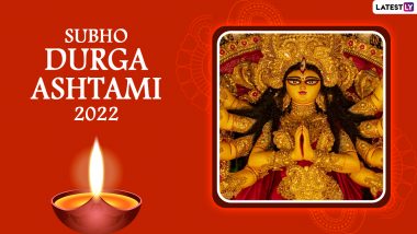 Subho Maha Ashtami 2022 Greetings and Wishes: WhatsApp Messages, Durga Ashtami Images and HD Wallpapers To Share With Loved Ones for Durga Puja Festival