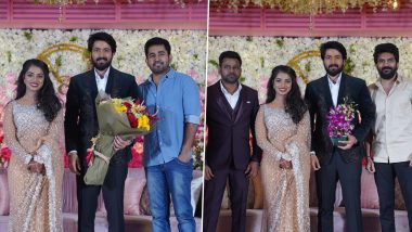 Harish Kalyan and Narmada Udayakumar Look Resplendent at Their Wedding Reception (View Pics)