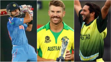 ICC Men’s T20 World Cup Player of the Tournament Winners’ List: From Virat Kohli to David Warner, Top 5 Past Winners and Their Performances