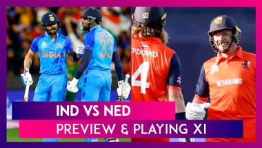 IND vs NED T20 World Cup 2022 Preview & Playing XI: India Aim To Continue Winning Start