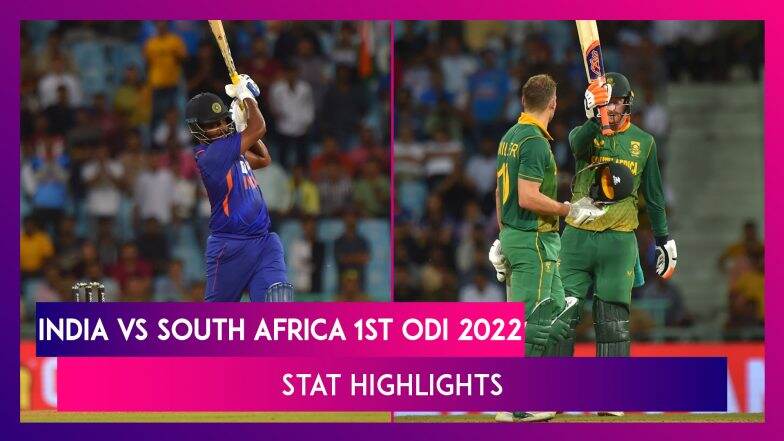 Ind Vs Sa 1st Odi 2022 Stat Highlights Sanju Samson Stars But Proteas Ind Vs Sa 1st Odi 2022 Stat Highlights Sanju Samson Stars But Proteas