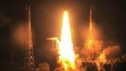 ISRO LVM3 M2 Launch Video: India's Heaviest Rocket with 36 Broadband Communication Satellites of OneWeb Lifts Off From Sriharikota