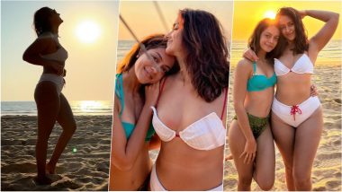 Ileana D’Cruz Flaunts Her Sexy Curves in White Bikini, Surrounds Herself ‘With the Best Kind of Light This Diwali’ (View Pics)