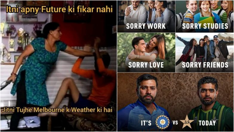 #melbourneweather Funny Memes and Photos Go Viral Ahead of India vs Pakistan ICC T20 World Cup 2022 Clash, Check Netizens’ Hilarious Reactions on Melbourne Weather Updates