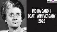 Indira Gandhi Death Anniversary 2022&nbsp;Images & HD Wallpapers for Free Download Online: Messages, Quotes and Sayings To Pay Homage to The Iron Lady of India