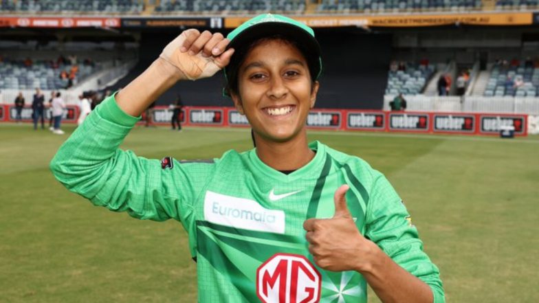 Jemimah Rodrigues Makes Debut for Melbourne Stars in WBBL 2022-23, Watch Video of Indian Women's Cricketer Being Handed the Cap