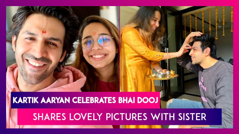 Kartik Aaryan Celebrates Bhai Dooj With Sister Kritika, Shares Lovely ...