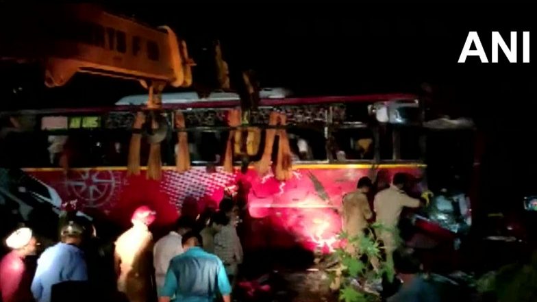 Palakkad Accident: 9 Killed, Including Five Students After Tourist Bus Crashes Into KSRTC Bus