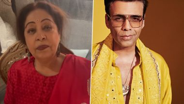 Kirron Kher Disapproves of Karan Johar's Diwali Fashion, Calls Him 'Anarkali' in This Toddles Video – WATCH