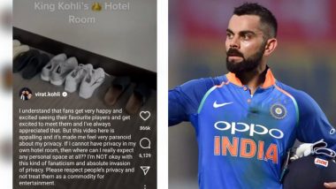 Virat Kohli Hotel Room Security Breached? Leaked Video Filmed by Fan Gives Tour of Cricketer's Room,  Check Twitter Reactions After Star Indian Batsman's 'Invasion of Privacy' Message on Instagram