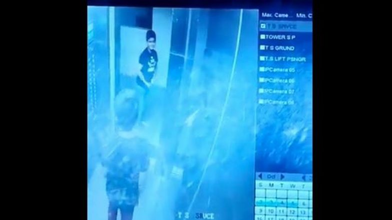 Video: Boy Gets Trapped in Lift of Paramount Emotions Society in Greater Noida, Rescued After 45 Minutes