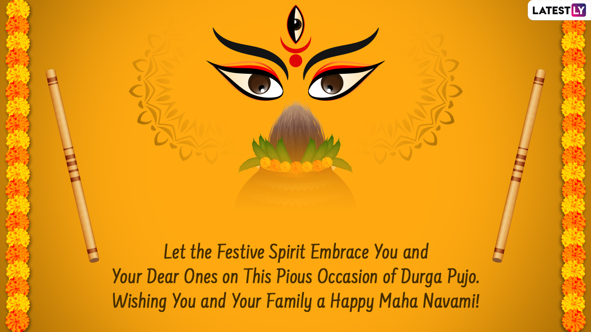 Maha Navami 2022 HD Images & Wishes WhatsApp Stickers, GIF Messages