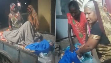 Video: Woman Gives Birth to Child on Handcart Outside Mirzapur District Hospital, DM Orders Suspension of Responsible Staffers