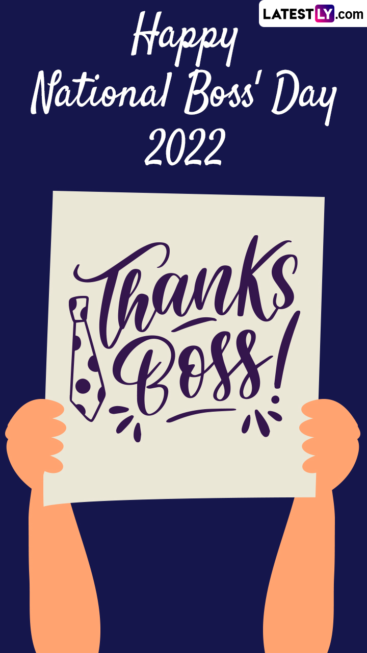 Happy National Boss Day 2022 Wishes And Boss Day Images To Share With