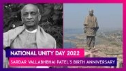 National Unity Day 2022: Date, History, Significance; All About The Day That Marks Sardar Vallabhbhai Patel&rsquo;s Birth Anniversary