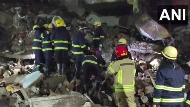 Navi Mumbai Building Collapse: Man Killed After Part of Three-Storey Residential Building Collapses in Koparkhairne (Watch Video)