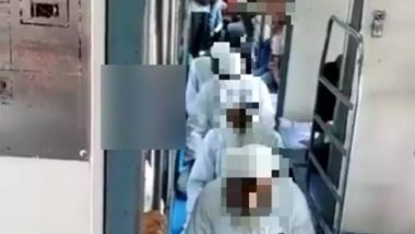 Namaz In Train: Railway Police Launch Investigation After Video of Namaz Inside Train Coach in Kushinagar Goes Viral on Social Media