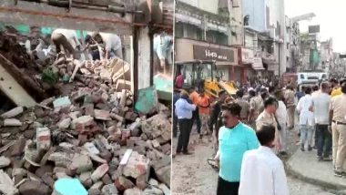 Maharashtra: Dilapidated Building Collapses in Amravati's Prabhat Cinema Area; 5 Dead, One Injured