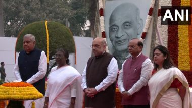 Sardar Vallabhbhai Patel Birth Anniversary 2022: President Droupadi Murmu, Vice President Jagdeep Dhankhar and Amit Shah Pay Tributes To ‘Iron Man of India’