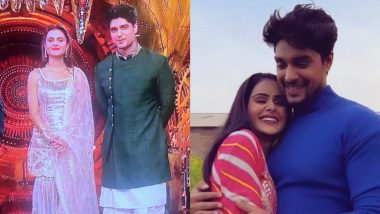 Bigg Boss 16 Premiere: Contestants Priyanka Chahar Choudhary and Ankit Gupta Display Wow Chemistry in Front of Salman Khan (Watch Video)