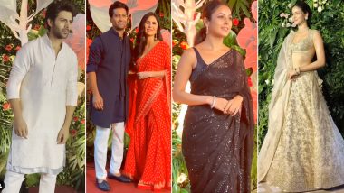 Kartik Aaryan, Vicky Kaushal-Katrina Kaif, Shehnaaz Gill, Ananya Panday and Others Arrive in Style at Ramesh Taurani's Diwali Party (Watch Videos)