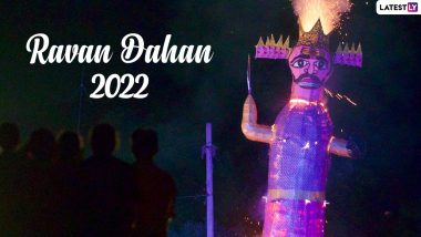 Ravan Dahan 2022 Photos & Videos: Netizens Share Dussehra Quotes, Vijayadashami Images and Clips on Twitter To Celebrate the Victory of Good Over Evil (View Tweets)