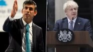 UK PM Race: Boris Johnson Urges Rishi Sunak, Other Tory MPs To Back Him for Britain&rsquo;s Prime Minister Post; Tories Not in Favour, Says Report