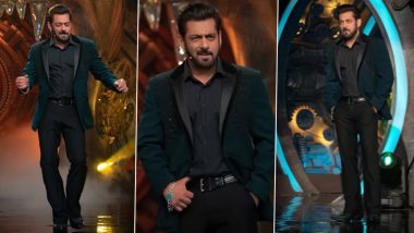 Bigg Boss 16 Premiere: Salman Khan Opts for Teal Green and Black Suit Styled by Ashley Rebello for the Grand Night (Watch Video)