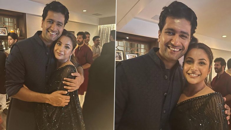 Shehnaaz Gill Hugs and Poses With Vicky Kaushal at Ramesh Taurani's Diwali Bash! (View Pics)