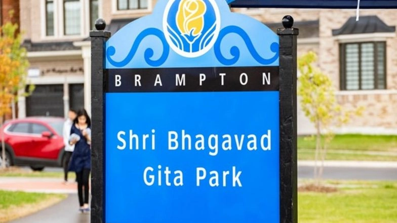 Shri Bhagavad Gita Park in Canada Vandalised; Indian High Commission Condemns Act of 'Hate Crime'