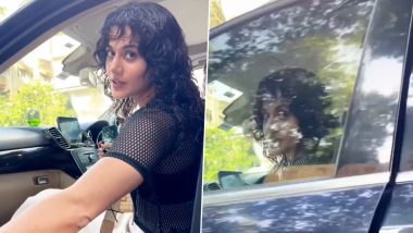 Taapsee Pannu Says 'Aisa Mat Karo' to Paparazzi for Blocking Her Car Door to Click Pictures (Watch Viral Video)