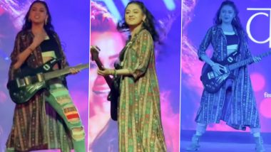 Tejasswi Prakash Turns into a Rockstar as She Performs to Her Marathi Song 'Tuzha Naad Lagala' from Mann Kasturi Re (Watch Video)