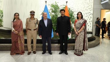 United Nations Secretary-General Antonio Guterres Gets Warm Welcome in Mumbai, Official Visit to India From 18–20 October