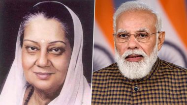 Vijaya Raje Scindia Birth Anniversary: PM Narendra Modi Pays Tributes to Late Forerunner of Jana Sangh