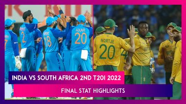 IND vs SA 2nd T20I 2022 Stat Highlights: Suryakumar Yadav Helps India Seal Series
