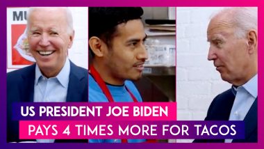 US President Joe Biden Pays Nearly Four Times More For Tacos At Los Angeles Restaurant | Watch Video