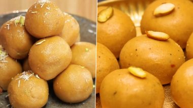 Diwali 2022 Besan Ladoo Recipes: Watch Traditional Recipe Videos for Making Delectable Besan Laddu At Home To Treat Your Loved Ones This Deepavali