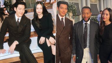'The Heirs' Co-Stars Kim Woo Bin and Krystal Jung Reunite at Ralph Lauren Fashion Show and Meet John Legend