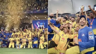 CSK Share Throwback Video of Winning IPL 2021 Title on This Day (Watch Video)