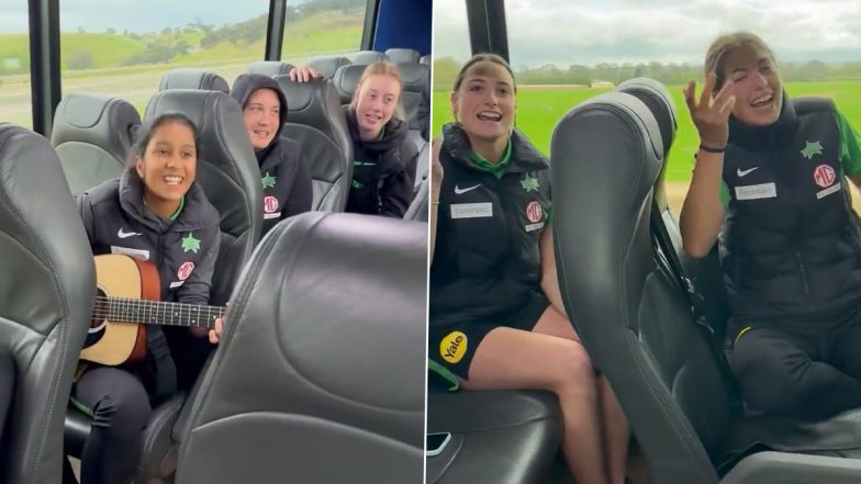 Jemimah Rodrigues Sings ‘Channa Mereya’ With Melbourne Stars Teammates While Playing Guitar (Watch Video)