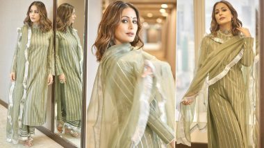 Hina Khan Drops Pictures in Gorgeous Moss Green Long Salwar and Her Ethnic Ensemble is The Best Pick for the Festive Season!