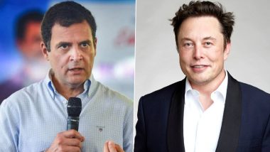 Rahul Gandhi Congratulates Elon Musk on Successful Twitter Takeover, Hopes Microblogging Site No Longer Will Stifle Opposition’s Voice in India Due to Government Pressure