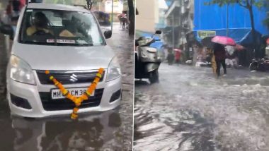 Thane Rains: Waterlogging in Several Parts Due to Incessant Heavy Rainfall, Yellow Alert for Next 5 Days (Watch Video)