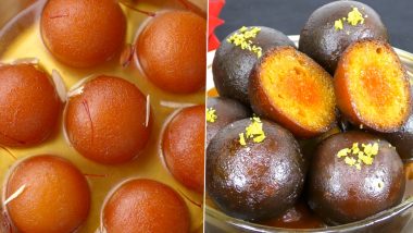 Diwali 2022 Gulab Jamun Recipe: Learn How To Make This Popular and Favourite Sweet Dish To Serve Your Guests This Deepavali (Watch Videos)