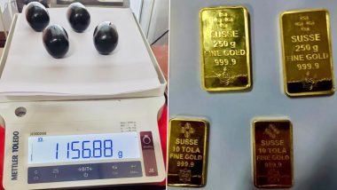 Kerala Gold Bust: Yellow Metal Worth Over Rs 96 Lakhs Seized at Kochi Airport (See Pics)