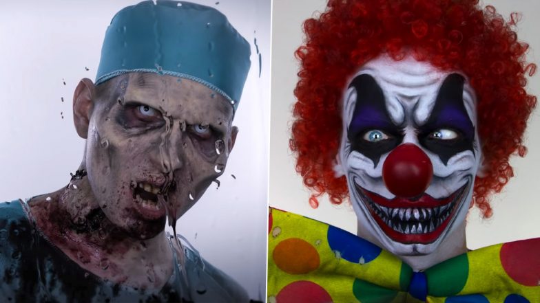 Trending Halloween 2022 Makeup Looks: From Zombie To Clown; 5 Creepy Make-Up Ideas That Will Help You Spook Fellow Revellers on All Hallows’ Eve (Watch Videos)