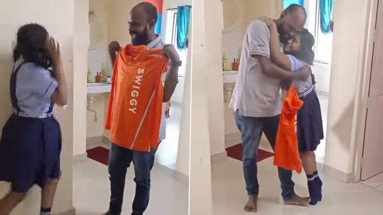 Little Girl’s Reaction to Father’s New Swiggy Job is PRICELESS, Users Can’t Stop Admiring Her Heart-Melting Gesture; Watch Viral Video