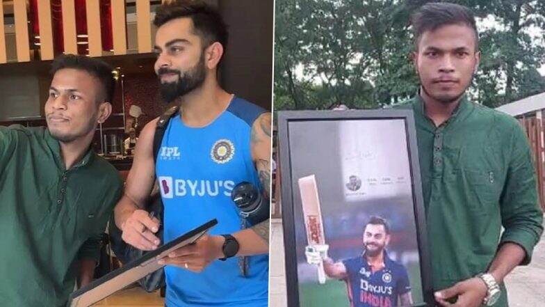 Virat Kohli Meets Super Fan Rahul Rai, Assam Boy Spent Over 23K To Meet Former Indian Skipper at Guwahati Hotel