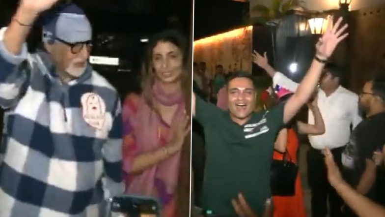 Amitabh Bachchan Turns 80: Fans Celebrate Big B’s Birthday Outside His Bungalow Jalsa With Pomp and Splendor